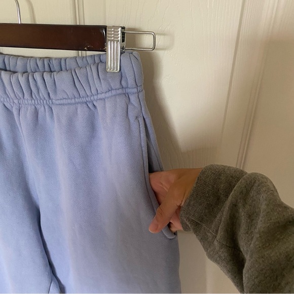 SET ACTIVE periwinkle blue color thick logo sweatpants - Picture 10 of 10